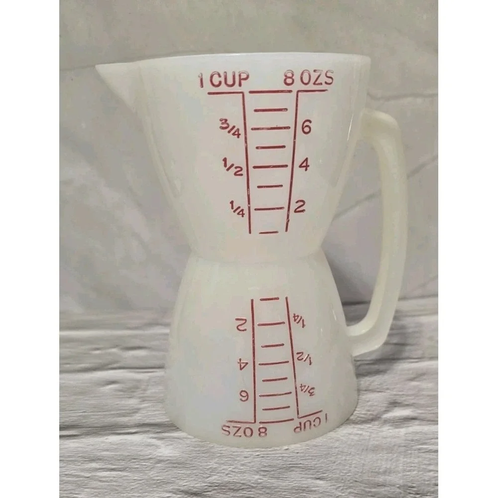 Tupperware Measure Twin Double Sided Measuring Cup Up To 8oz Vintage